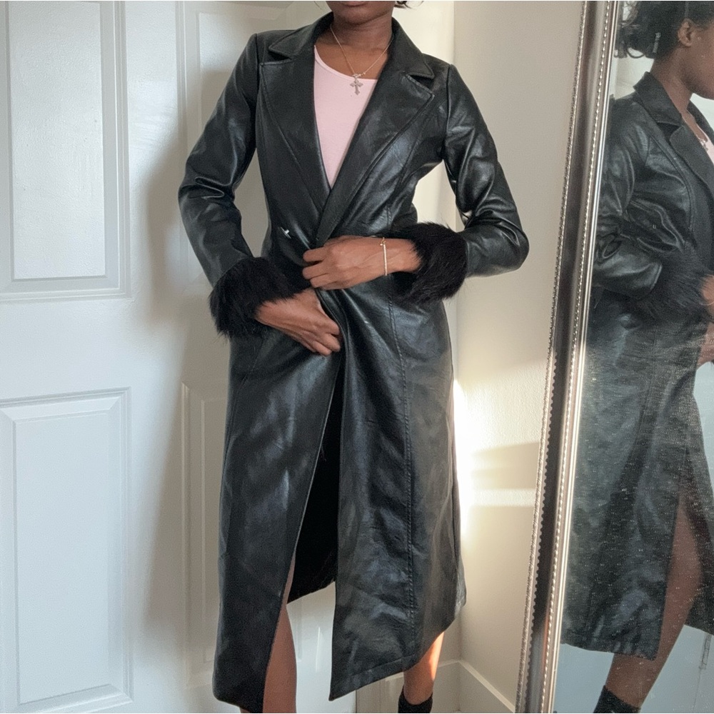 Princess Polly Black Trench Coat